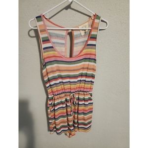 Rainbow Stripe Romper